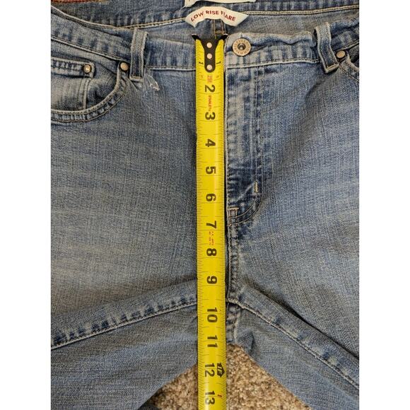 Vintage Tommy Hilfiger Y2K Low Rise Flare Jeans Size 12 Long Medium Wash - Picture 8 of 9